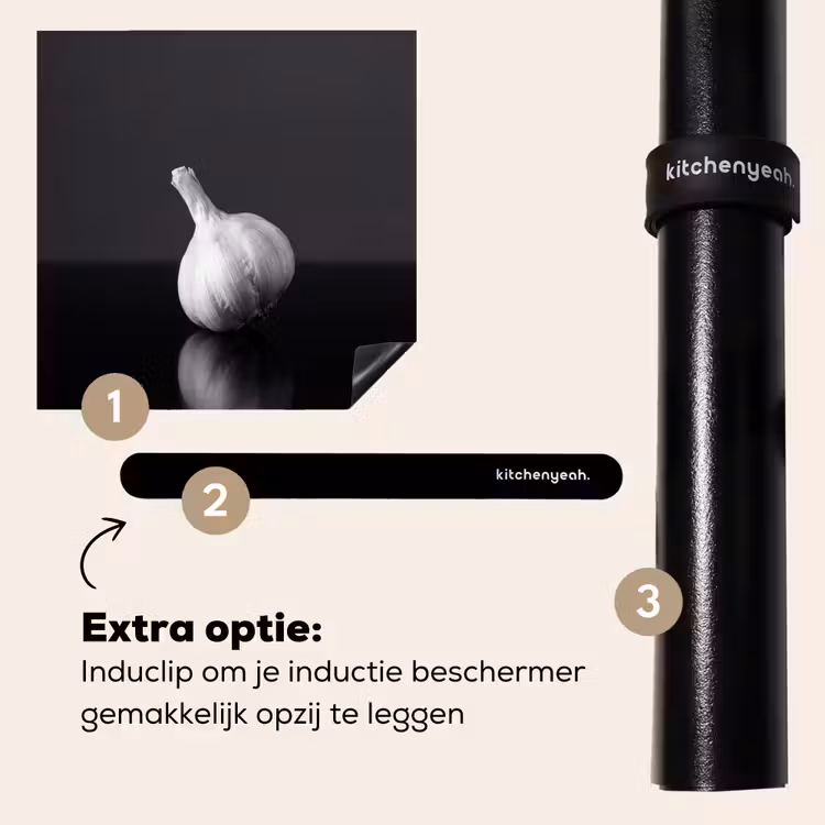 Inductie beschermer - Knoflook - Zwart - Wit — 8