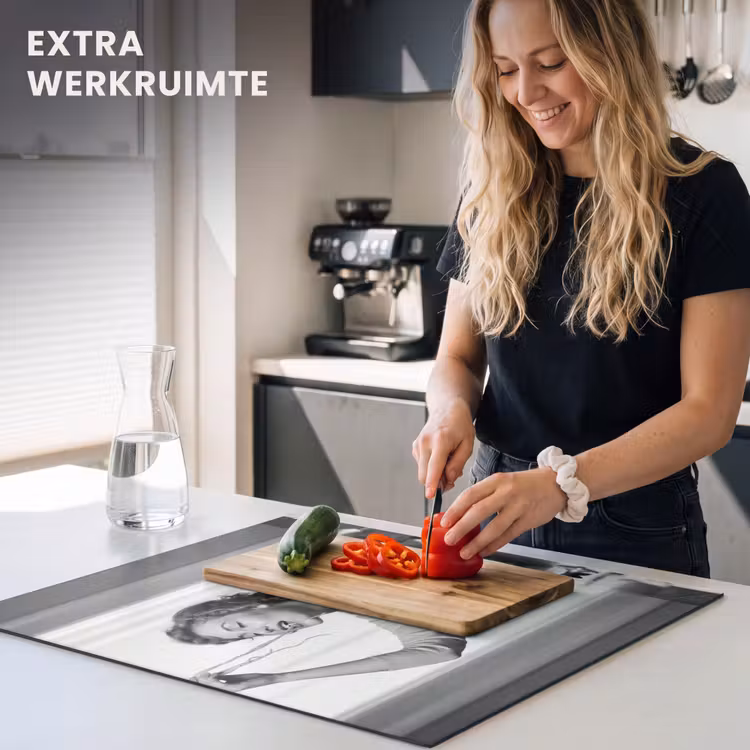 Inductie beschermer - Vrouw - Spaghetti - Zwart - Wit — 5