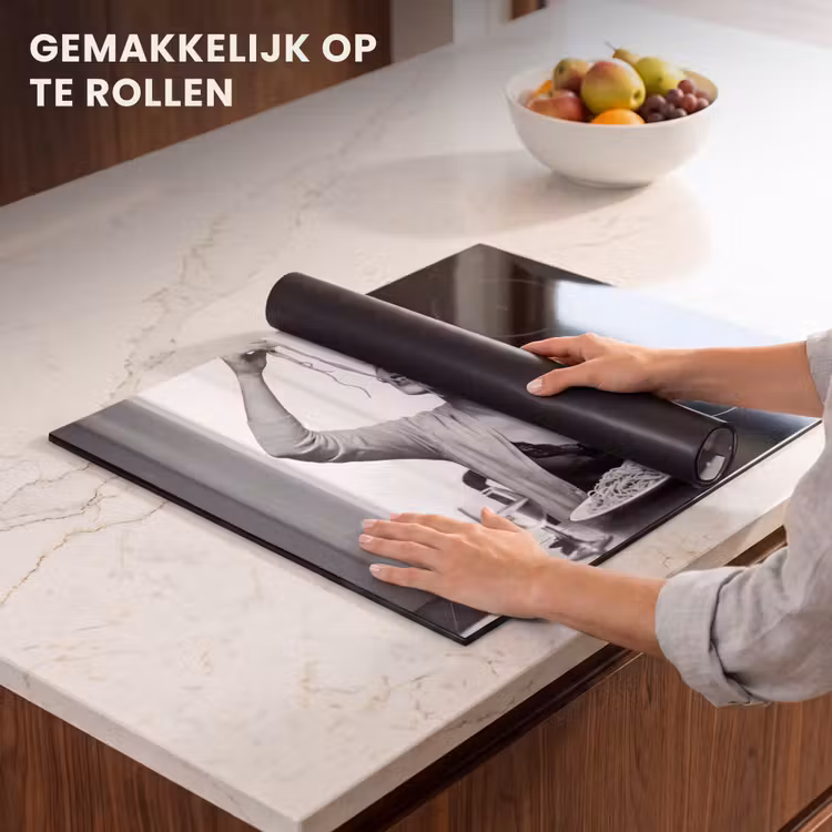 Inductie beschermer - Vrouw - Spaghetti - Zwart - Wit — 7