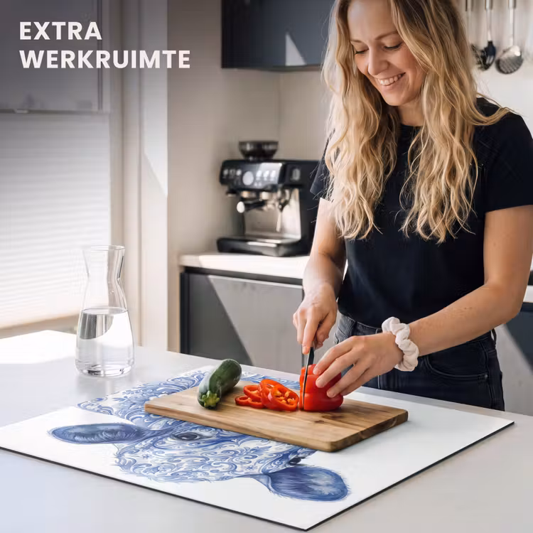 Inductie beschermer - Illustratie - Koe - Blauw — 5