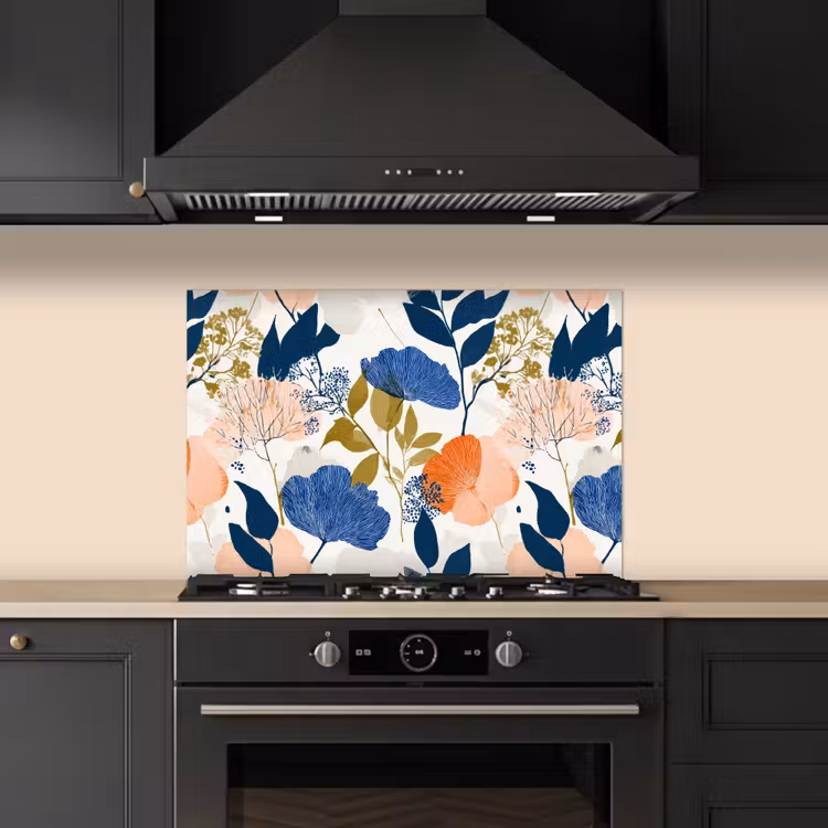 Spatscherm keuken - Bloemen - Botanisch - Kleurrijk — 5