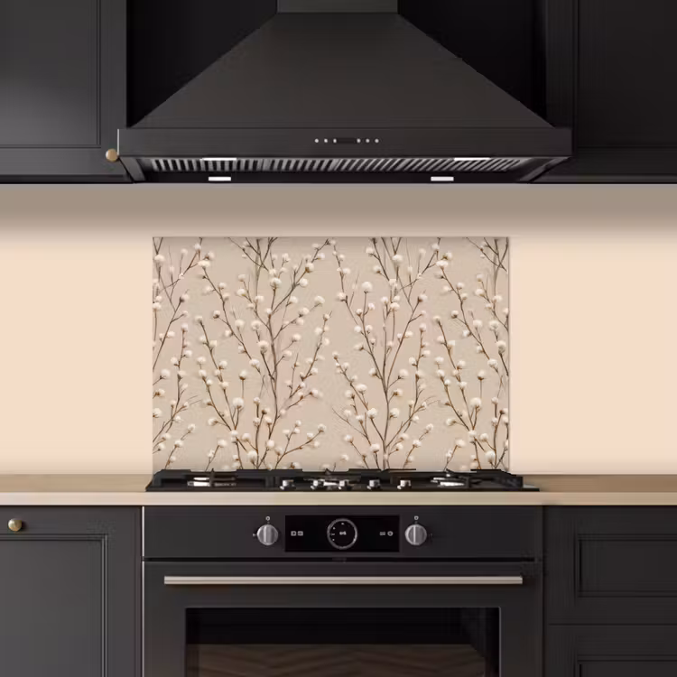 Spatscherm keuken - Katoen - Natuur - Taupe — 5