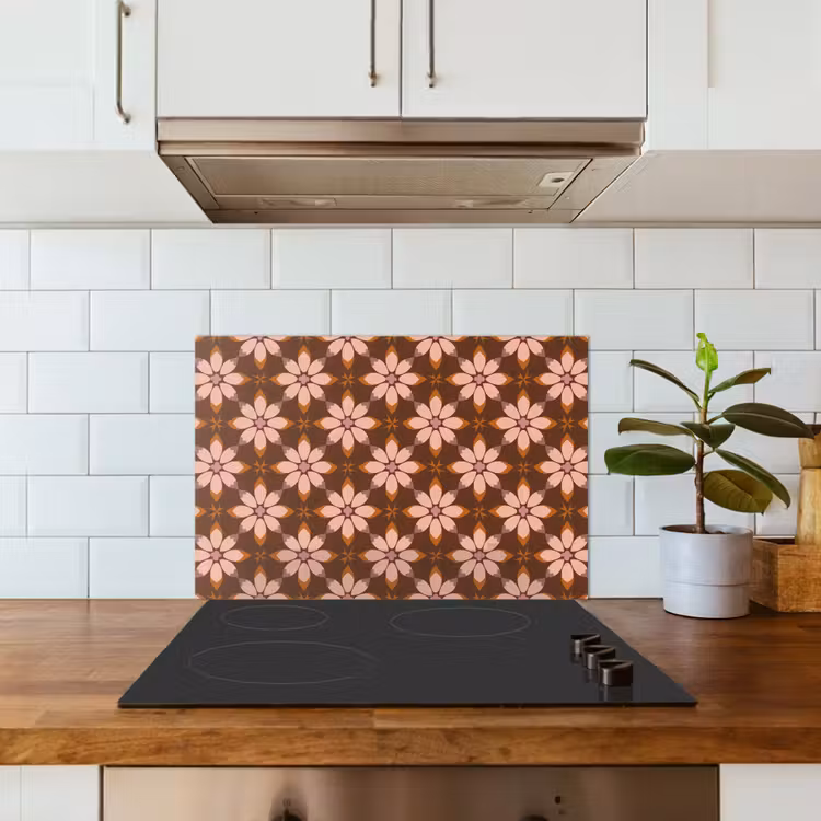 Spatscherm keuken - Klassiek - Retro - Bruin — 3
