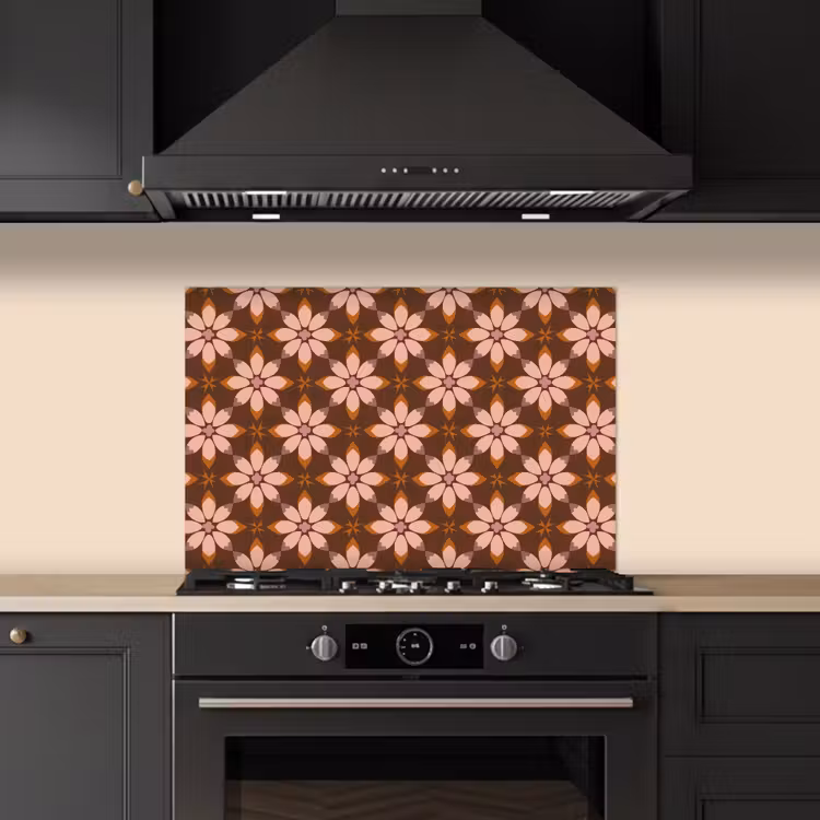 Spatscherm keuken - Klassiek - Retro - Bruin — 5