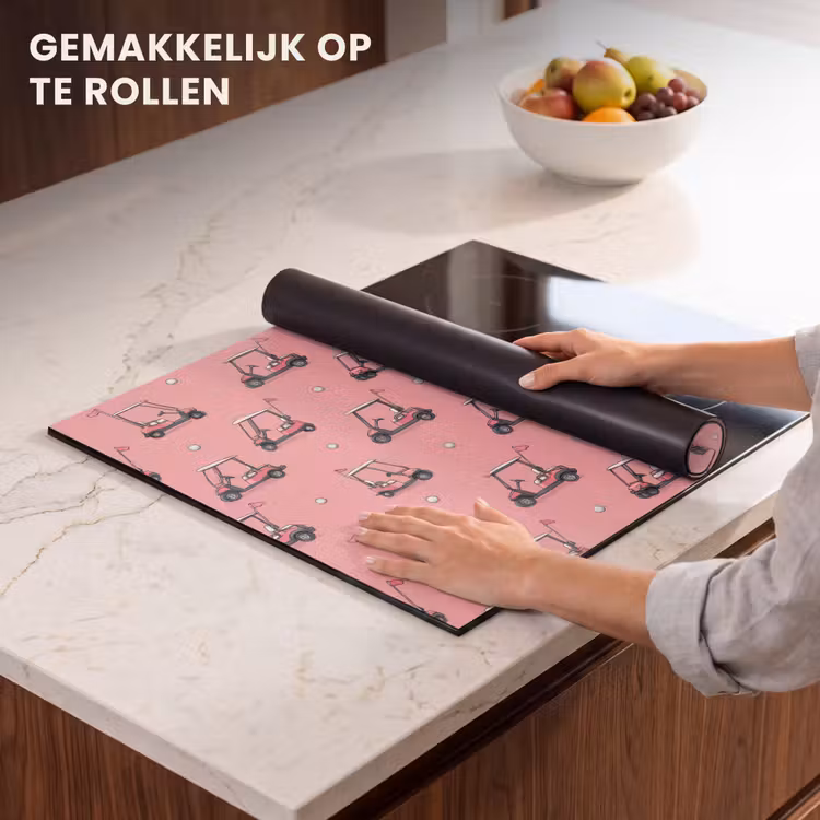 Inductie beschermer - Golfkar - Retro - Roze — 7
