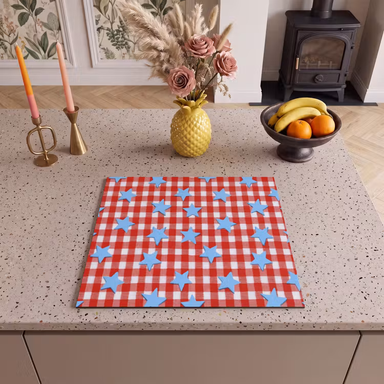 Inductie beschermer - Ruit - Sterren - Rood — 3