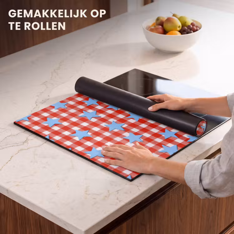Inductie beschermer - Ruit - Sterren - Rood — 7