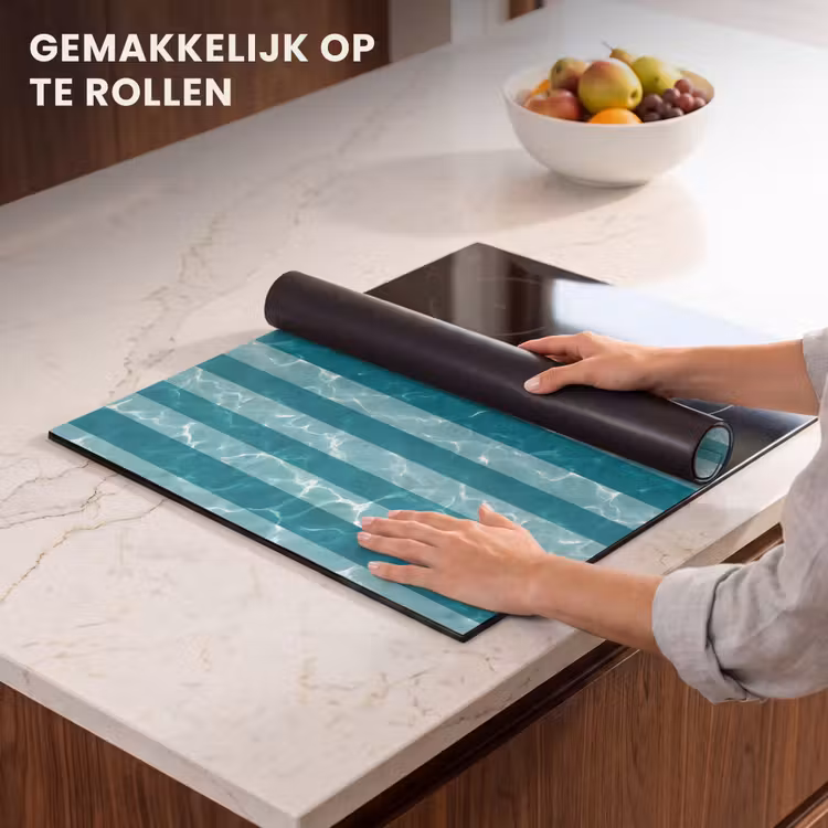 Inductie beschermer - Zwembad - Strepen - Groen — 7