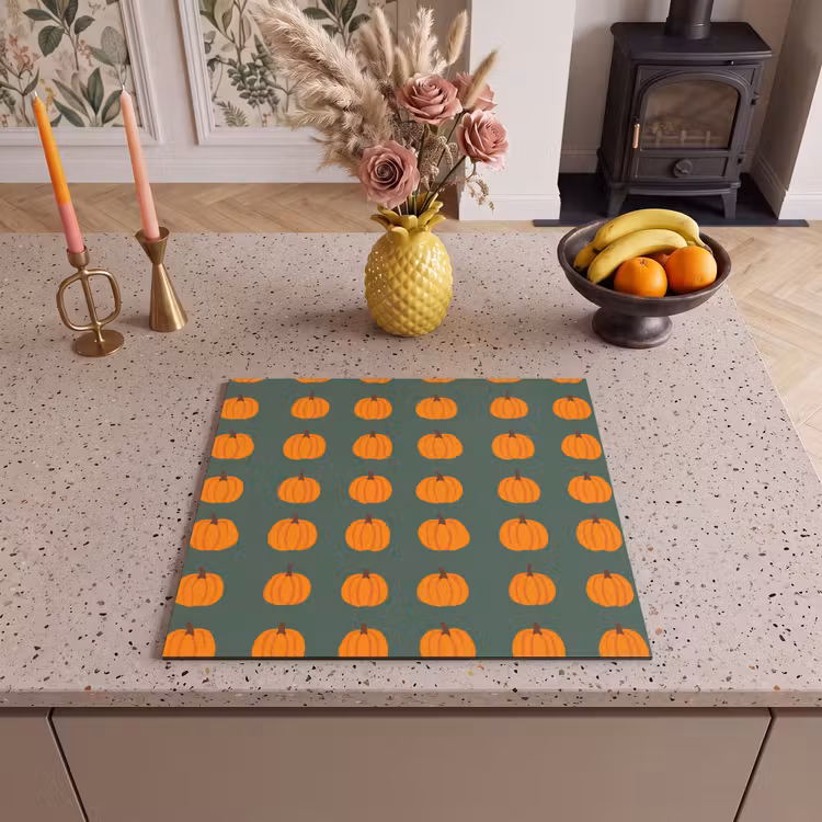 Inductie beschermer - Pompoen - Patroon - Oranje — 3