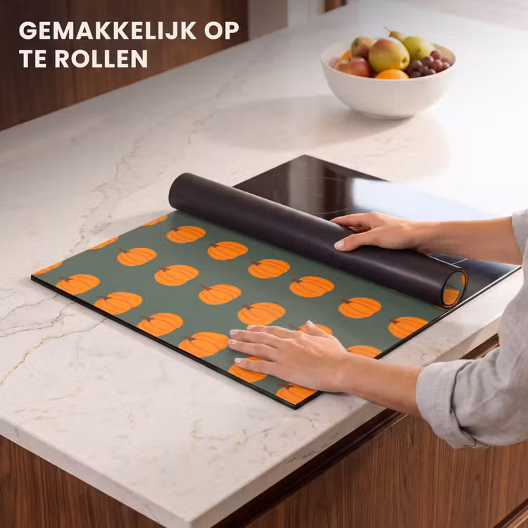 Inductie beschermer - Pompoen - Patroon - Oranje — 7