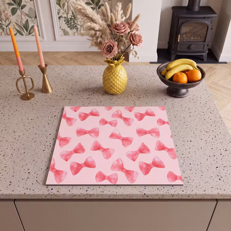 Inductie beschermer - Strikken - Aquarel - Roze — 3