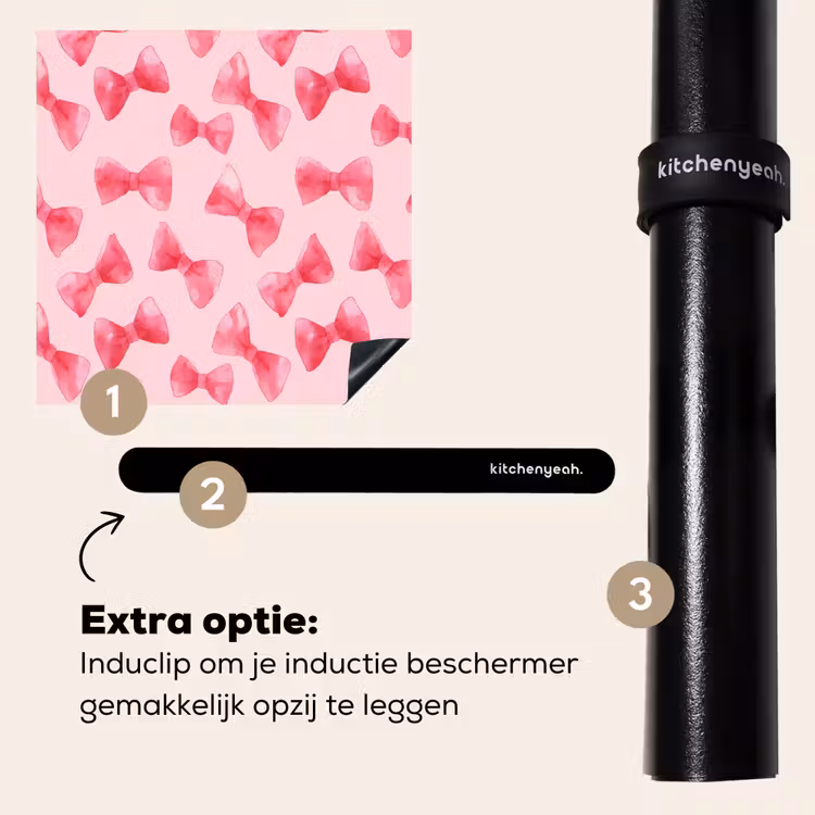 Inductie beschermer - Strikken - Aquarel - Roze — 8