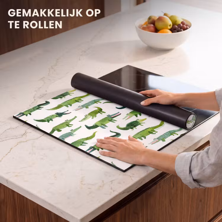 Inductie beschermer - krokodillen - Speels - Groen — 7
