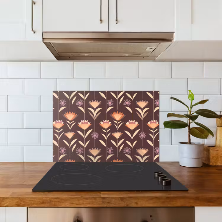 Spatscherm keuken - Elegant - Retro - Bruin — 3