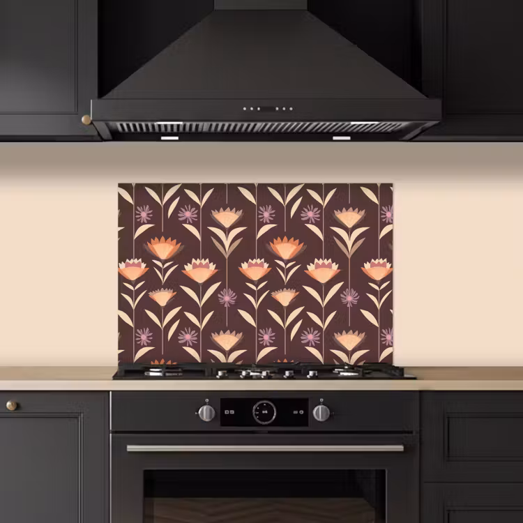Spatscherm keuken - Elegant - Retro - Bruin — 5