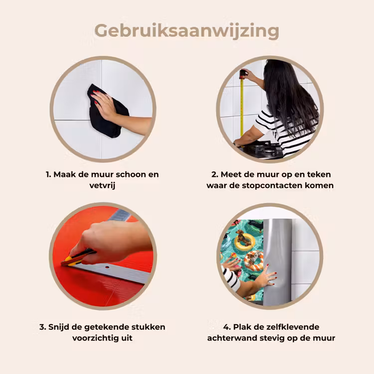 Spatscherm keuken - Teckels - Zwembad - Kleurrijk — 8