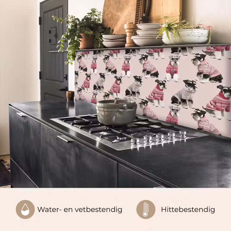 Spatscherm keuken - Honden - Truien - Rood — 5