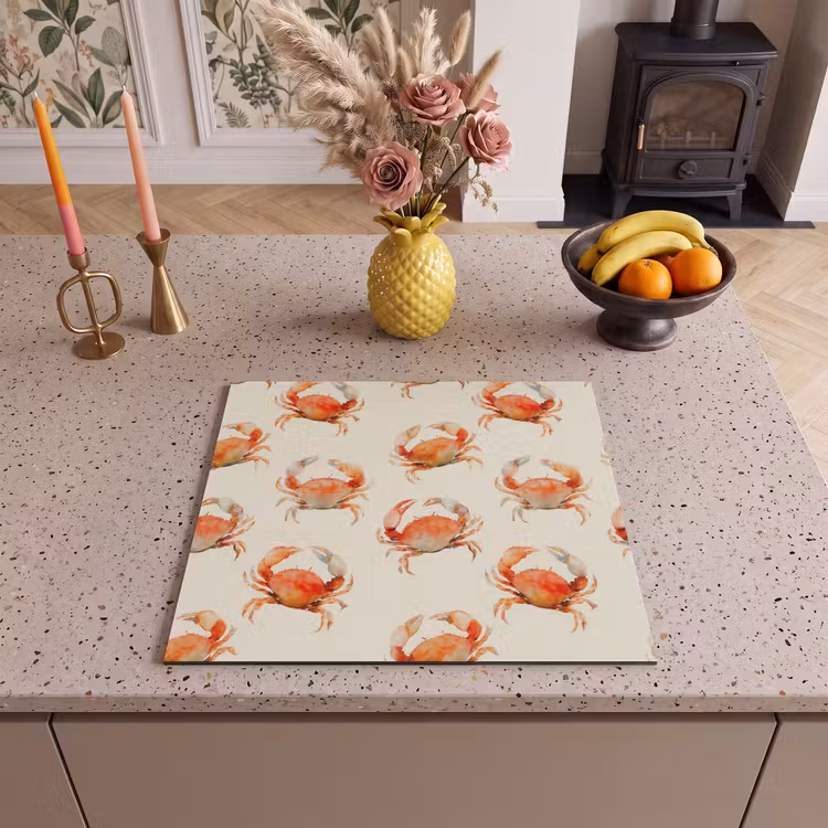 Inductie beschermer - Krabben - Patroon - Oranje — 3
