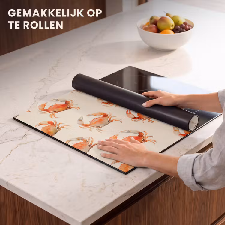 Inductie beschermer - Krabben - Patroon - Oranje — 7