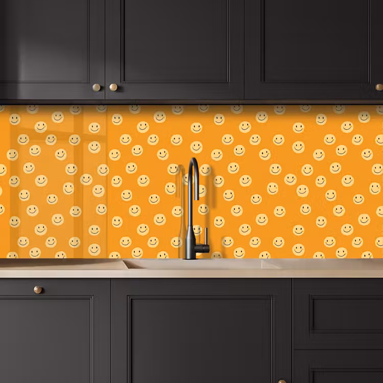 Spatscherm keuken - Smileys - Retro - Heel — 6