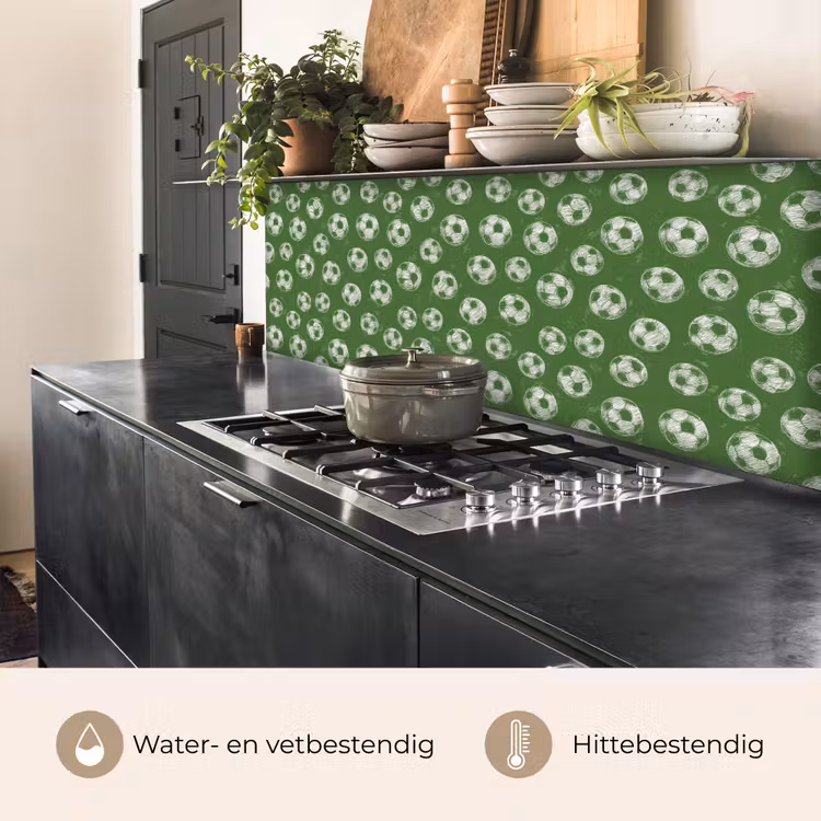 Spatscherm keuken - Voetbal - Sport - Groen — 5