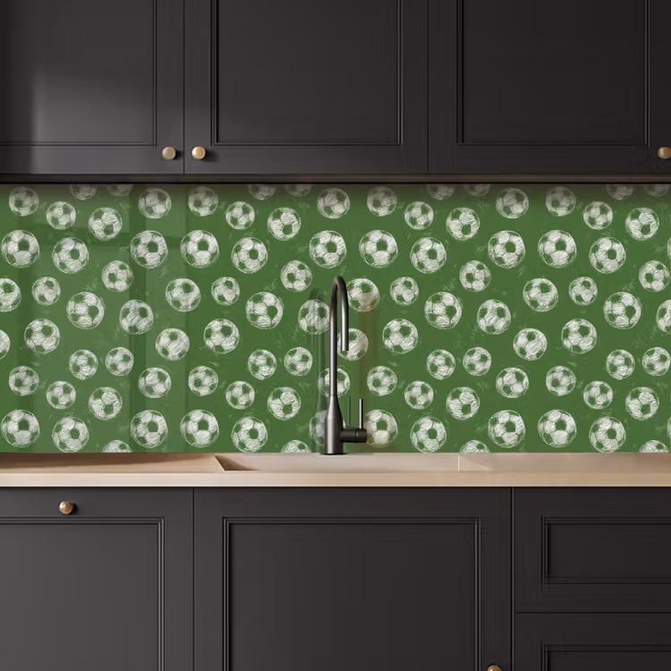Spatscherm keuken - Voetbal - Sport - Groen — 6