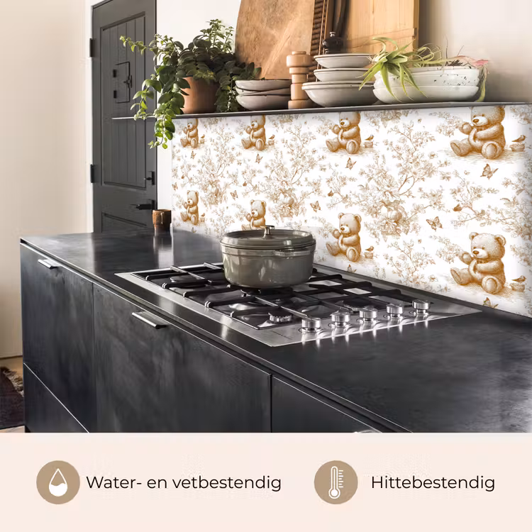 Spatscherm keuken - Beer - Tijdloos - Bruin — 5