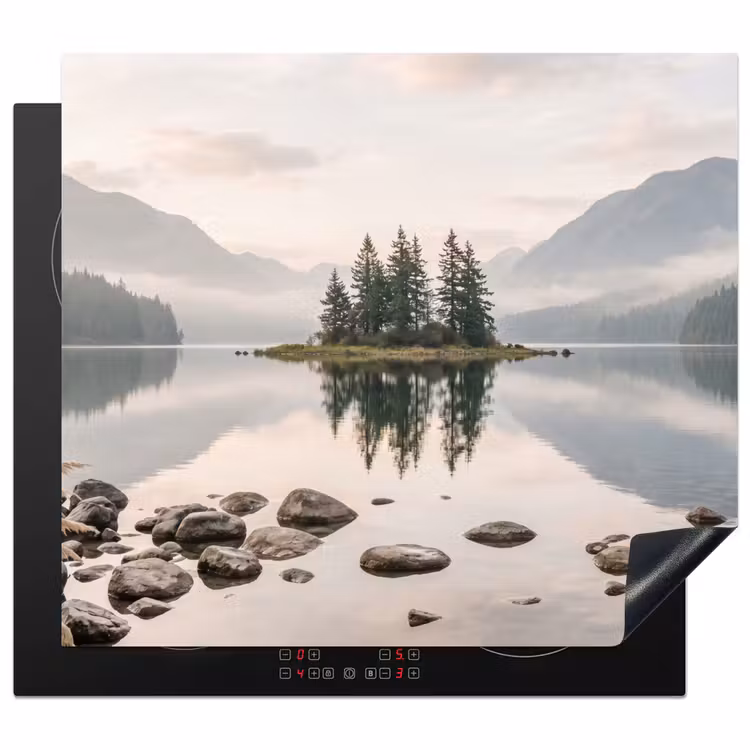 Inductie beschermer - Meer - Bergen - Landschap - Groen — 1