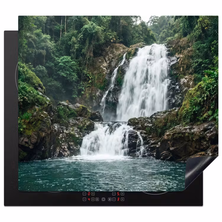 Inductie beschermer - Waterval - Bos - Natuur - Groen — 1