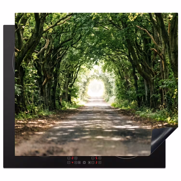 Inductie beschermer - Weg - Bomen - Natuur - Groen — 1