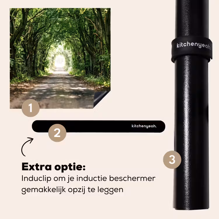 Inductie beschermer - Weg - Bomen - Natuur - Groen — 8