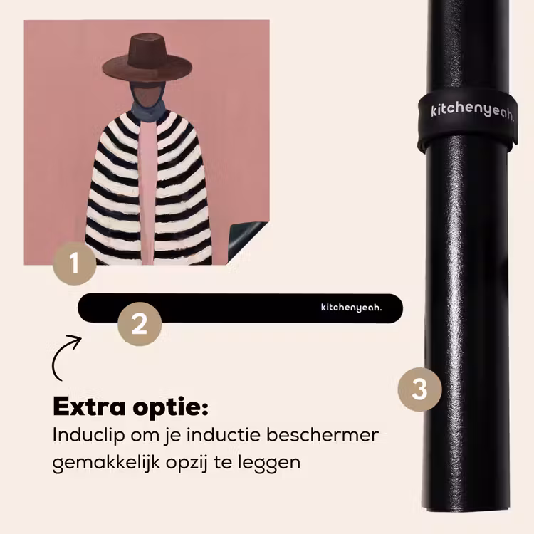 Inductie beschermer - Grafisch - Vrouw - Roze — 8