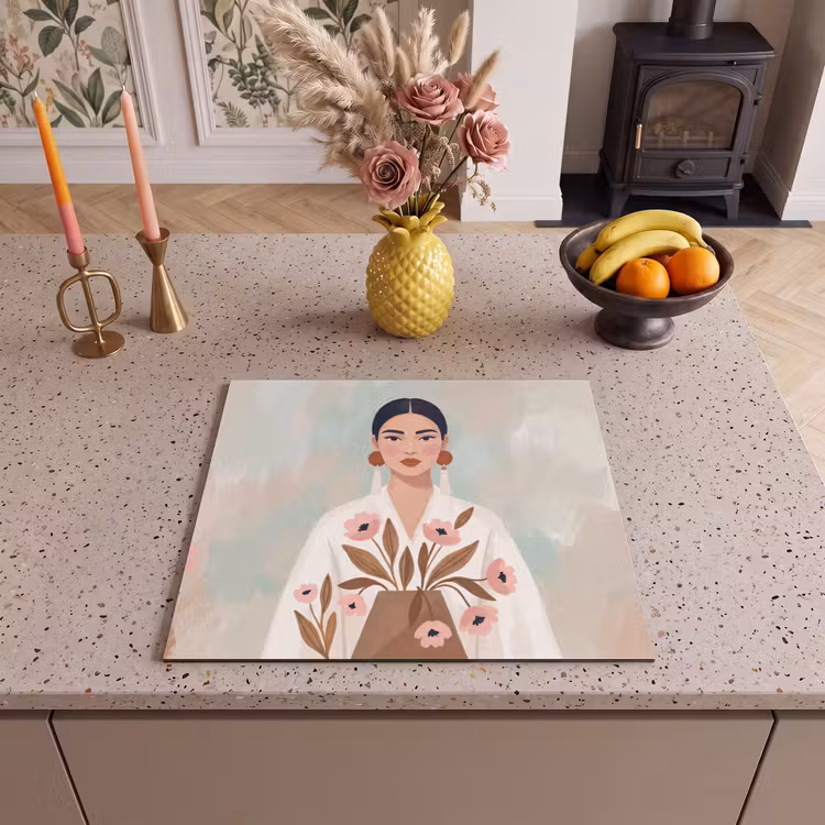 Inductie beschermer - Vrouw - Kimono - Pastel — 3