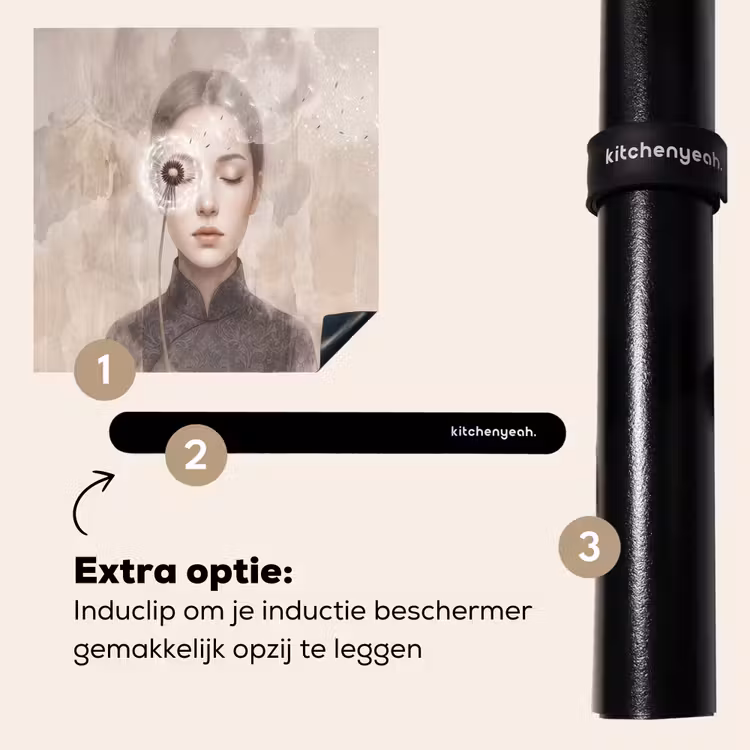 Inductie beschermer - Vrouw - Sereen - Grijs — 8