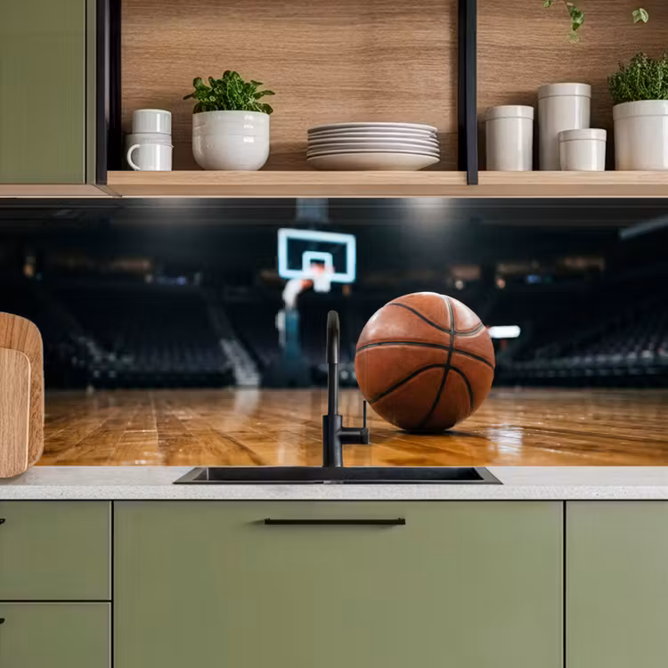 Spatscherm keuken - Basketbal - Arena - Sport — 7