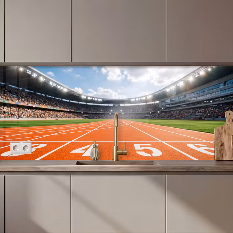 Spatscherm keuken - Sintelbaan - Stadion - Sport -Oranje — 1