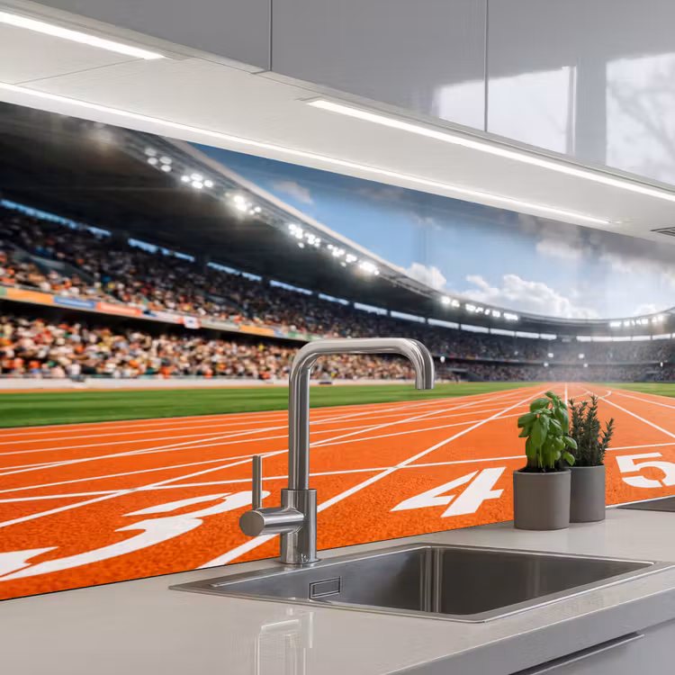 Spatscherm keuken - Sintelbaan - Stadion - Sport -Oranje — 2