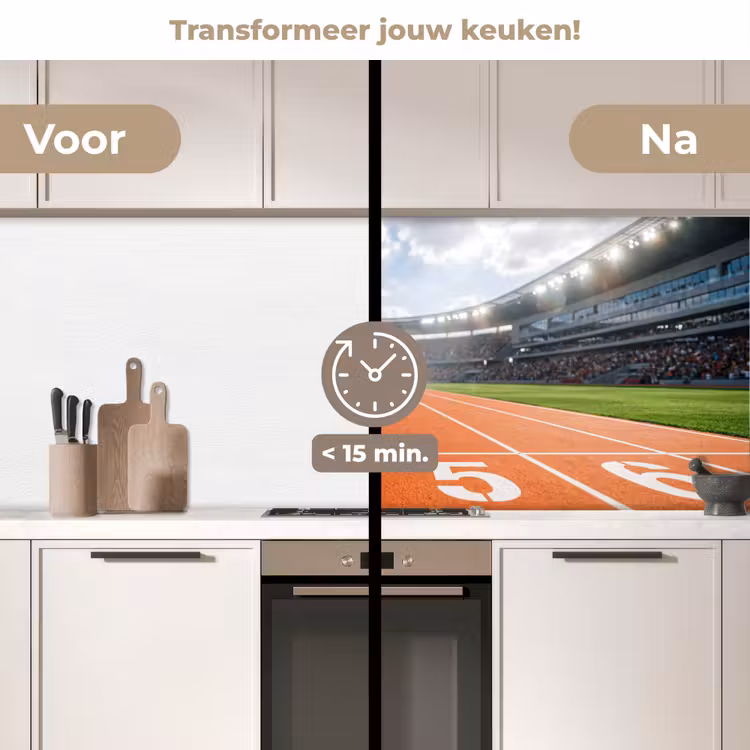 Spatscherm keuken - Sintelbaan - Stadion - Sport -Oranje — 3