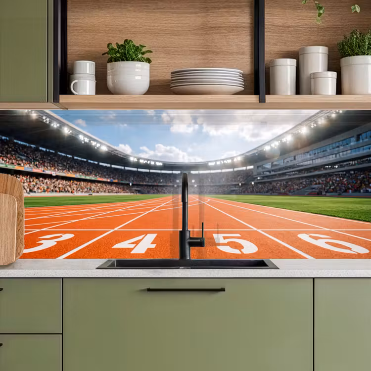 Spatscherm keuken - Sintelbaan - Stadion - Sport -Oranje — 7