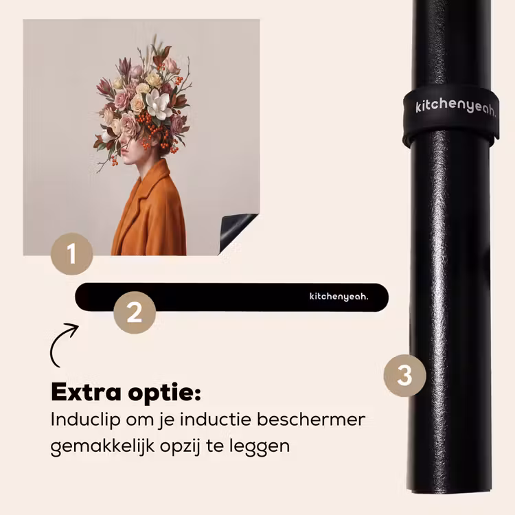 Inductie beschermer - Gezicht - Boeket - Kleurrijk — 8