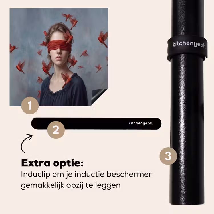 Inductie beschermer - Portret - Krachtig - Rood — 8