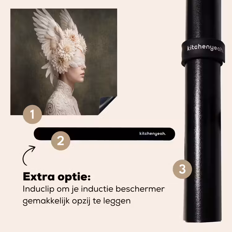 Inductie beschermer - Vleugels - Vrouw - Wit — 8