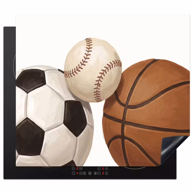 Inductie beschermer - Sport - Ballen - Illustratie — 1