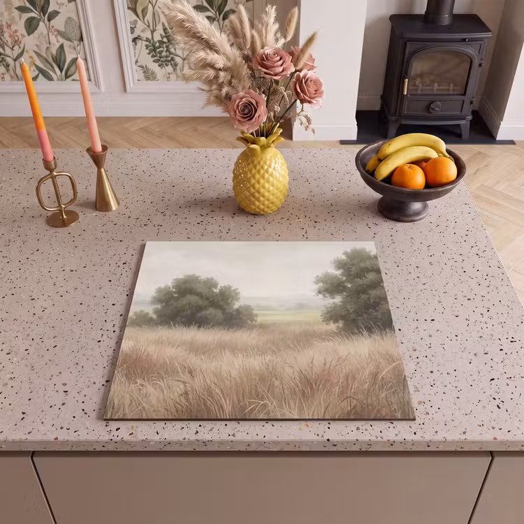 Inductie beschermer - Landschap - Minimalistisch - Beige — 3