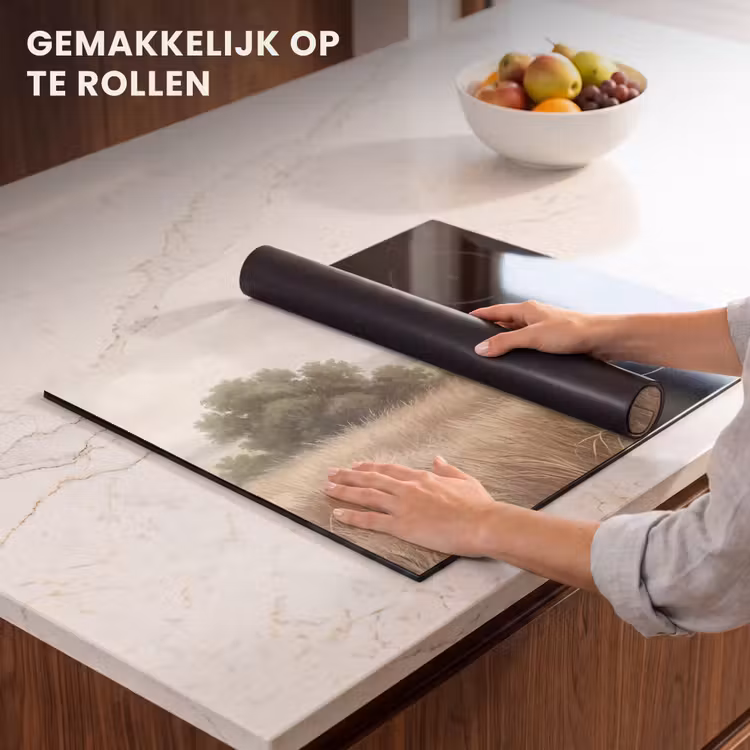 Inductie beschermer - Landschap - Minimalistisch - Beige — 7