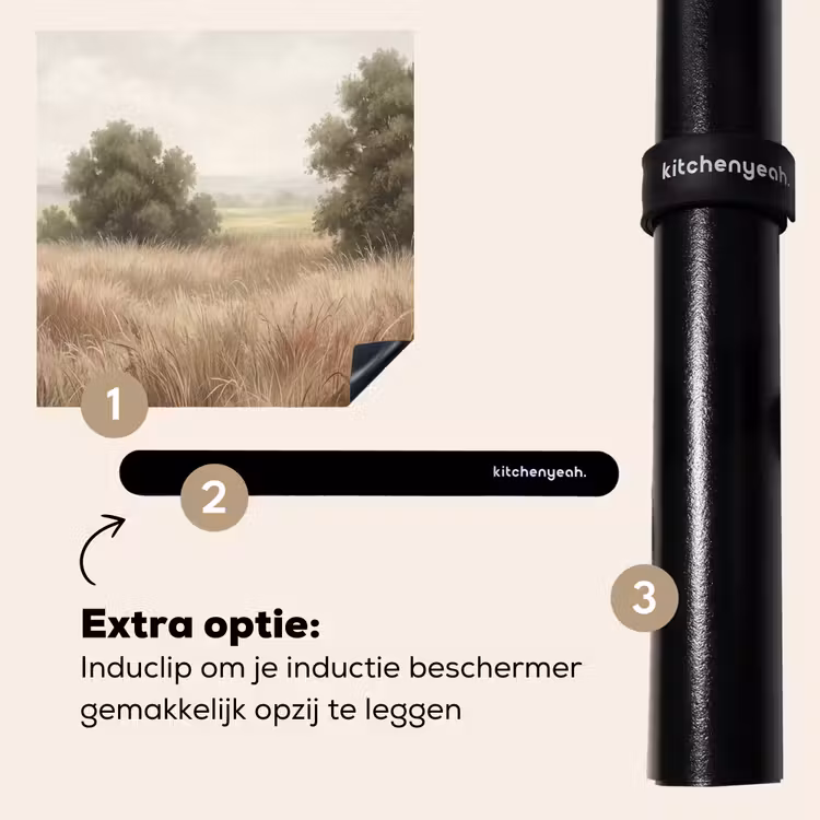 Inductie beschermer - Landschap - Minimalistisch - Beige — 8
