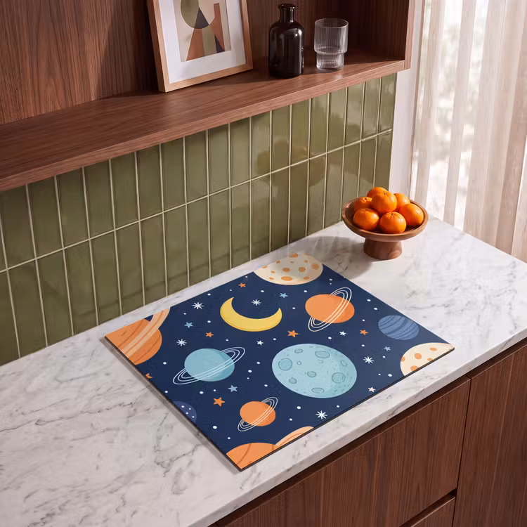 Inductie beschermer - Ruimte - Planeten - Kleurrijk — 4