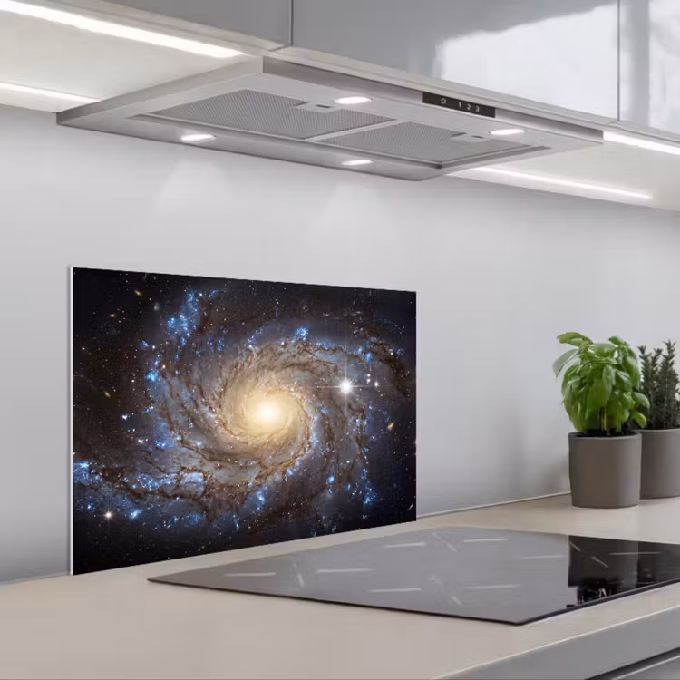 Spatscherm keuken - Kosmos - Sterrenstelsel - Donker — 1