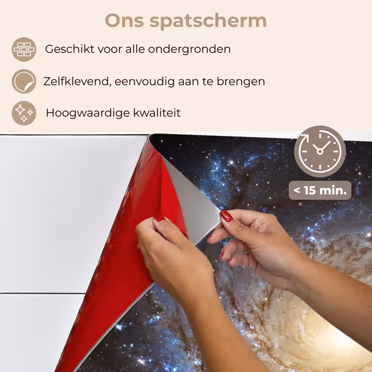 Spatscherm keuken - Kosmos - Sterrenstelsel - Donker — 4