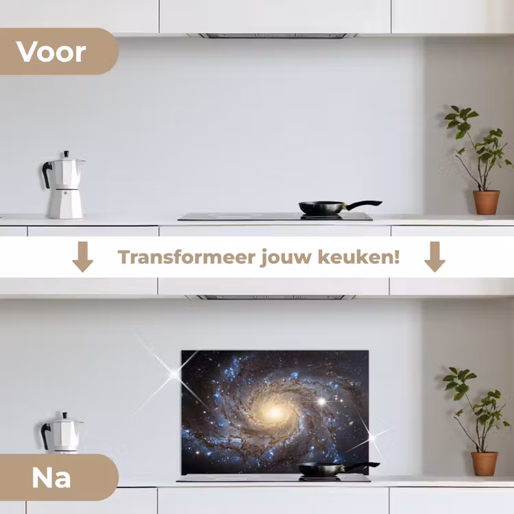 Spatscherm keuken - Kosmos - Sterrenstelsel - Donker — 7